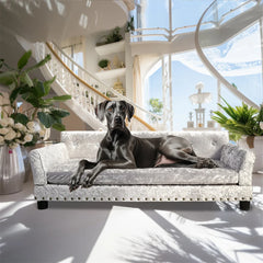 Heavy Duty Pet Sofa Large Raised Dog Bed Cushioned Sofa Softly Pet Cat Bed Puppy Sofa Couch Lounge Bed