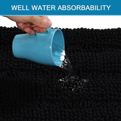 3 Piece Bathroom Rugs Sets Thick Striped Bath Rugs Set for Bathroom Non Slip Soft Absorbent Bath Mat Set for Tub
