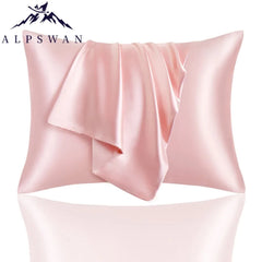 2Pcs Satin Pillow Case for Hair Skin Silk Satin Pillowcase 50x70cm Pillowcases Set Silky Pillow Cover with hidden zipper closure