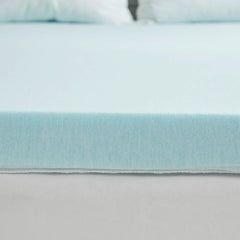 Memory Foam Mattress Topper, Cooling Gel Infused, Hypoallergenic, Pressure Relief, Queen Size