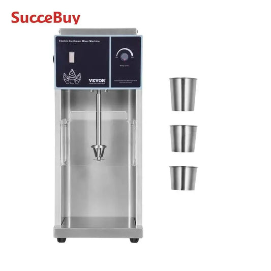 VEVOR 400W Ice Cream Blender Stainless Steel High-Speed Ice Cream Maker Mixer Make Various Flavors of Ice Cream for Commercial