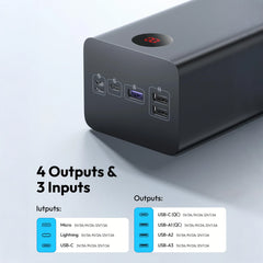 ROMOSS 60000mAh Large Capacity Powerbank Fast Charging Portable Charger Power Bank Station for iPad iPhone 16/15 Samsung Switch