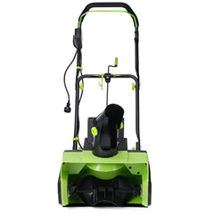 18-Inch 13.5-Amp Corded Electric Snow Blower Efficient Snow Removal Machine 700 lbs/min Comparable to Gas-Powered Thrower 30'