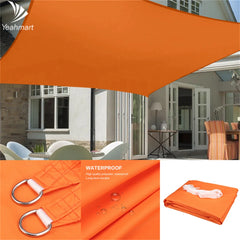98% UV Block Shade Sails with Hardware Kit Waterproof Canopy Rectangle Awning for Outdoor Patio Garden Sun Shelter Shade Cloth