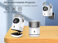 Portable Android  Native 1080p Projector Support 4K 180°Adjustable Stand Wall Mount Design  Wifi Bluetooth HDMI,USB,PC Model:TZ2
