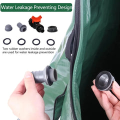 132 Gallon Collapsible Rain Barrel, Large Garden Water Storage Tank, Portable Folding Rainwater Collector