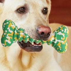 Dog Rubber Bone Chew Toys Funny Bite-resistant Bone-shaped Balls Dog Fetch Toy Interactive Fetch Throw Toys In Vibrant Colors