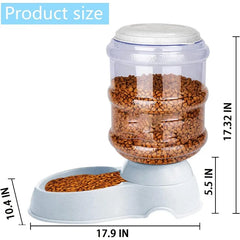 Automatic Dog Feeders, Dog Feeder Dispenser for Large Dogs, 3 Gallon Gravity Automatic Dog Cat Feeder Station,