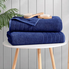 100% Cotton 30x60 4 Pk Bath Towels Set for Bathroom, Extra Large Ringspun Soft and Absorbent
