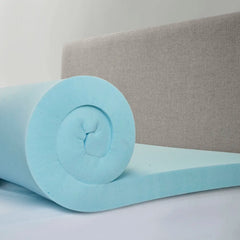 Memory Foam Mattress Topper, Cooling Gel Infused, Hypoallergenic, Pressure Relief, Queen Size