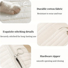Multi-functional Embroidery Quilted Mommy Bag, Diaper Bag, Thickened Stroller Hanging Bag Lightweight & Durable Boston Mommy Bag