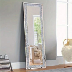 XXXL Large Charming Diamond Wall Mirror Crushed Crystal Long Full Length Mirror