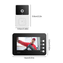 4.3 Inch IPS Screen Intelligent Video Intercom Doorbell 2 Way Audio 2.4G Wi-Fi Infrared Night Vision for Home Surveillance