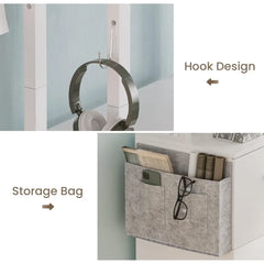 2 Drawer File Cabinet, Filing Cabinet with Lock fits Letter, Legal, A4 Size, File Cabinets for Home Office with Storage Bag