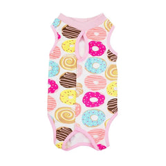 Pet Cat Weaning Suit Cotton Clothes for Small Dogs Cat Vest Jumpsuit Anti-licking After Surgery Recovery Care Suit Kitten Outfit