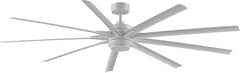 Fanimation FPD8159BLW Odyn 84 inch Indoor/Outdoor Ceiling Fan with Black Blades and LED Light Kit