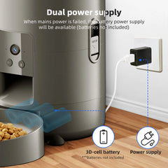 2L Camera Pet Feeder Timing 5V USB Smart Automatic Feeder For Cat WIFI APP Video Intelligent Dry Food Dispenser Dog Feeding Bowl