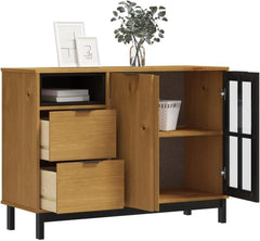 Wooden Buffet Sideboard Storage Cabinet Console Table Kitchen Dining Room Furniture Organizer, Entryway Cupboard