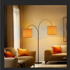 Large Lampshades Set of 2 Drum Lamp Shades 15" Top X 15" Bottom X 12" High, Large Lamp Shade Spider Fitter Brown Lampshades