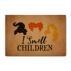 Funny Halloween Indoor Decor Doormat - I Smell Children (23.7 X 15.9 in)