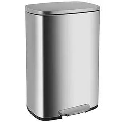 13 Gallon/50 L Garbage Can Kitchen Trash Can with Lid for Office Bedroom Bathroom Step Trash Bin