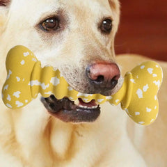 Dog Rubber Bone Chew Toys Funny Bite-resistant Bone-shaped Balls Dog Fetch Toy Interactive Fetch Throw Toys In Vibrant Colors