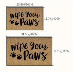 Wipe Your Paws Door Mat Non-slip Carpet Bedroom Entrance Doormats Home Decoration Washable Kitchen Bathroom Balcony Floor Rug