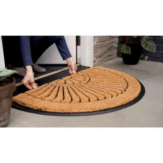 Rubber-Backed Natural Coir Doormat, Entry Mat for Indoor or Outdoor Use, 24"x39", C04 (C04S2439CR)