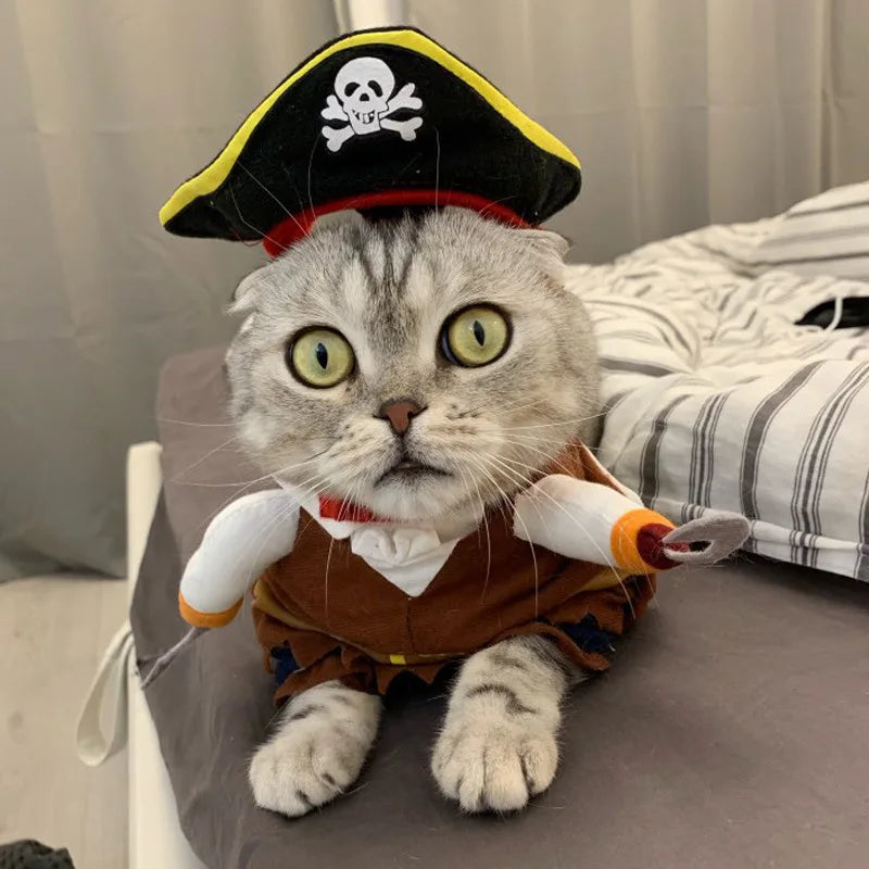 Dog clothes pirate pet dog to suit cat pet clothes cute pet four seasons can wear