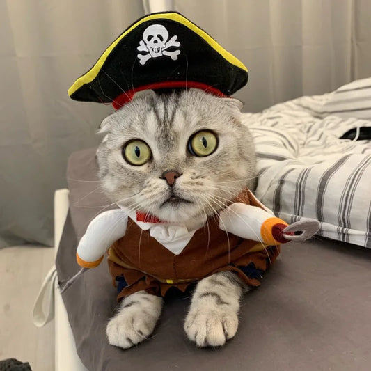 Dog clothes pirate pet dog to suit cat pet clothes cute pet four seasons can wear
