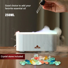 Diffuser Essential Oil Diffuser New Simulated Raindrop Colorful Humidifier Heavy Fog Home Office Atmosphere Light with Colorful