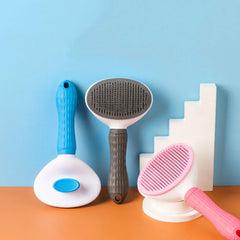 Stainless Steel Hair Remover Brush for Dogs and Cats, Non-slip Beauty Brush, Dog Grooming Equipment, Pet Hair Removal Comb Combs