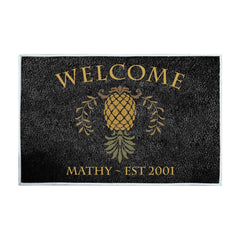 Cartoon Pineapple Pattern Entrance Doormat Comfortable Non-slip Bathroom Floor Mats Home Decor Kitchen Rugs Welcome Door Mat
