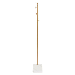 L-shape Freestanding Coat Rack Wear-Resistant Large Capacity Clothes Hanger with Sturdy Base for Hallways/Living Rooms