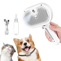 Cat Steam Brush, Spray Cat Brush, Pet Spray Hair Removal Comb for Shedding and Grooming, Water Brush for Cats Dogs Small Animals