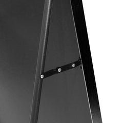 Black 63x20 inch metal arch stand full length mirror