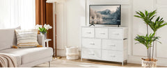 JHK Wardrobes For Bedroom With 5/7/10 White Lover Fabric Drawers Chest Wardrobe Closet For Storage Cabinet Bedroom Of Furniture