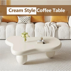 Cloud Coffee Table Modern Cute Coffee Tables Irregular Simple Tea/Center Table for Small Space End Table for Living Room, Home O