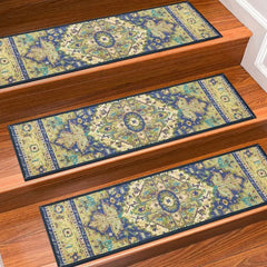 Carpet Stair Treads Non Slip for Wooden Steps, 30inch X 8inch Staircase Step Treads Indoor for Dogs, Reusable Stair Carpet