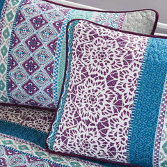 Intelligent Design Joni Cozy Daybed Cover Set - Casual Boho Pieced Design, Modern All Season Bedding Set With Bedskirt,
