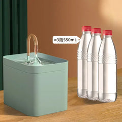 Ultra-Quiet Cat Water Fountain Filter Smart Automatic Pet Dog Dispenser&Burnout Prevention Pump1.5L Recirculate Filtrin