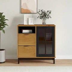 Wooden Buffet Sideboard Storage Cabinet Console Table Kitchen Dining Room Furniture Organizer, Entryway Cupboard