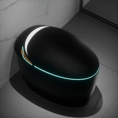 12“ One Piece Elongated Smart Toilet with Egg-Shaped,Foot Sensor,Night Light,Auto Flush Open & Close Seat,Build-in Bidet Seat,