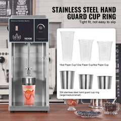 VEVOR 400W Ice Cream Blender Stainless Steel High-Speed Ice Cream Maker Mixer Make Various Flavors of Ice Cream for Commercial