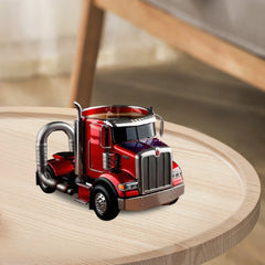 200-250ml Funny Semi-Truck Coffee Mugs Stainless Steel Drinkware Cups Handcrafted Water Bottle Resin Beer Mug for Novelty Gift