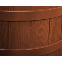 40 Gallon Flat Back Rain Barrel Durable Resin Eco-Friendly Water Collector Brass Spigot Rainwater Harvesting System Outdoor