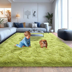 Plush Rugs for Living Room, Soft Shaggy for Bedrooms, Area Rug for Bedroom, Cozy Fuzzy Carpet for Kids, Perfect Indoor Decor