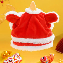 Dance Lion Hats For Cats Cute Plush Pet Hat Chinese New Year Costume Soft Warm Clothes Pets Daily Cat Dog Dress Up Supplies