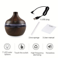 1pc Aroma Diffuser, Rattan Look Essential Oil Diffuser with Waterless Auto Shut-off Protection for Aromatherapy And Humidificati