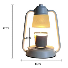 Melting Candle Lantern Elegant Metal Candle Warmer Lamp with Dimmable Timer Function for Safe Desktop Wax Melting High Stability